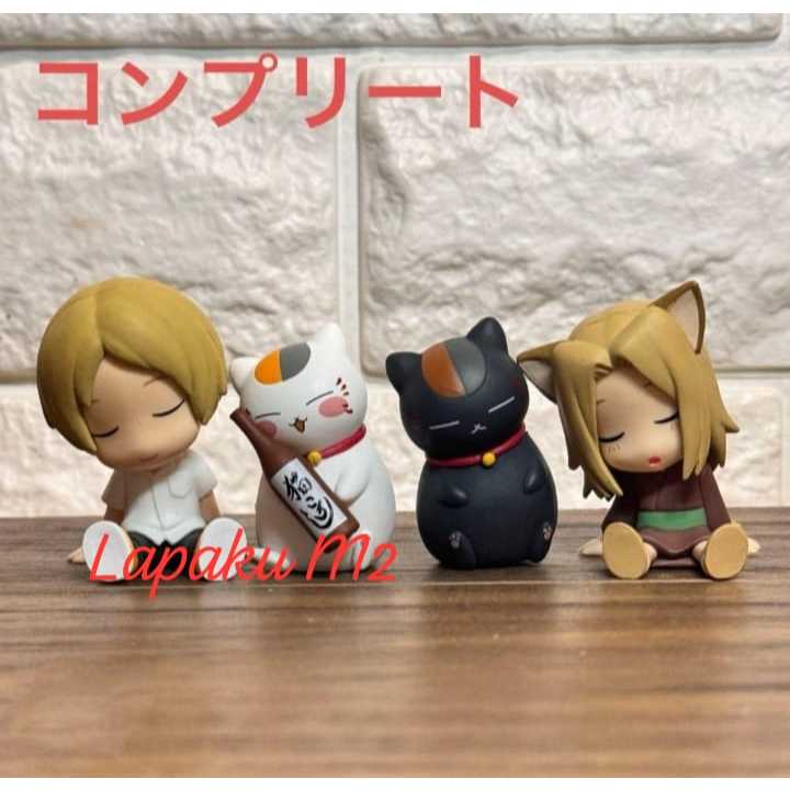 Gachapon Natsume Yuujin Chou Shoulder Fig Natsume Nyanko Black Nyanko Kogitsune by Takaratomy