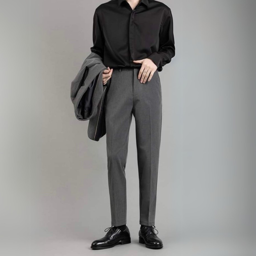 Celana pria formal slim fit