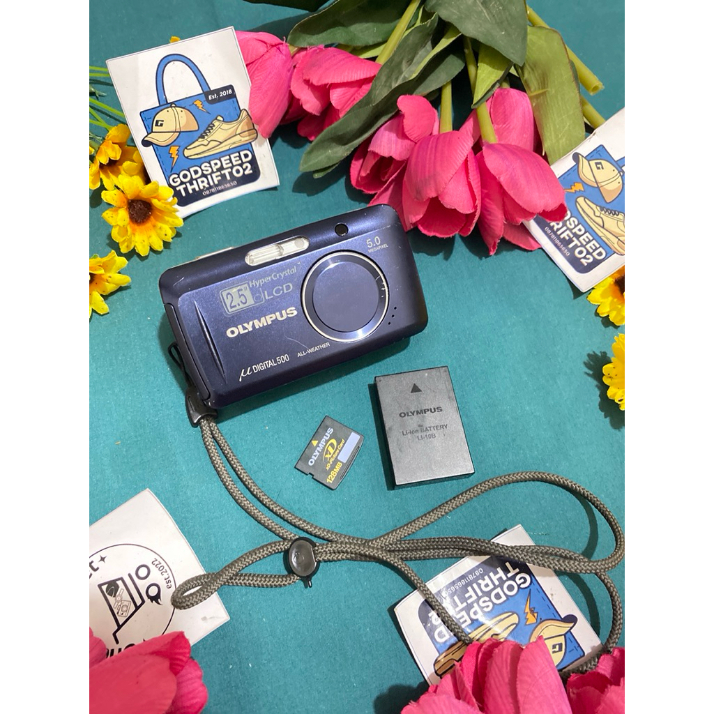 Camera Digital Olympus Stylus 500 Navy series 5.0 MegaPixels 3x Optical Zoom