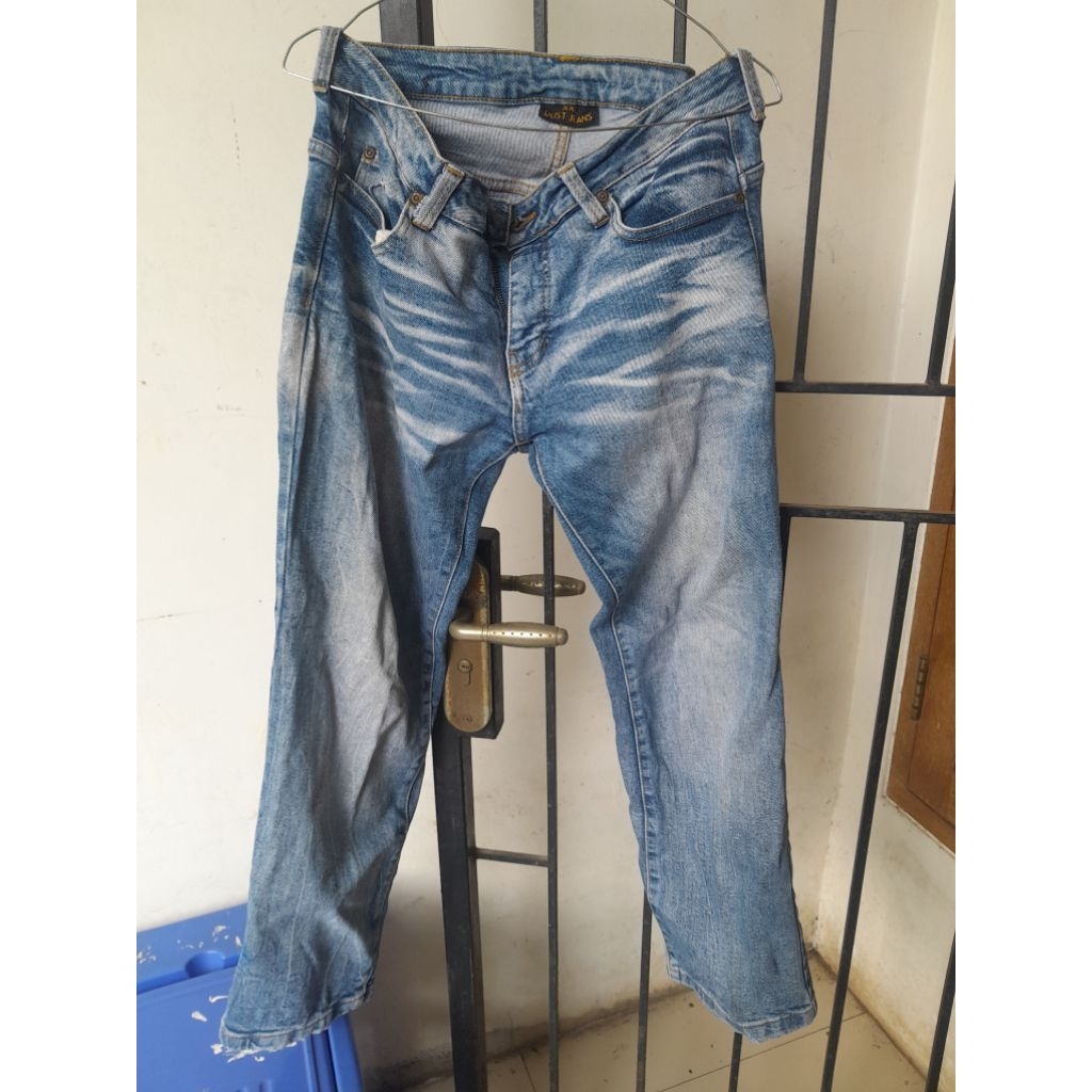 PRELOVED JEANS DUST XXL ORIGINAL WANITA BLUE DENIM