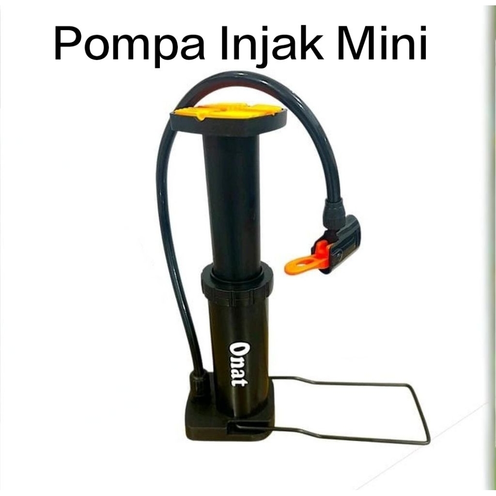 Pompa Sepeda Injak Mini ONAT / Pompa Injak Mini Sepeda Motor ONAT