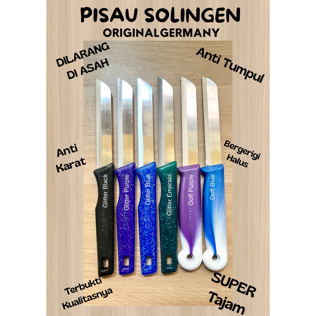 Pisau Solingen Germany Original 1000% SUPER TAJAM ANTI TUMPUL ANTI KARAT pisau dapur pisau masak pis