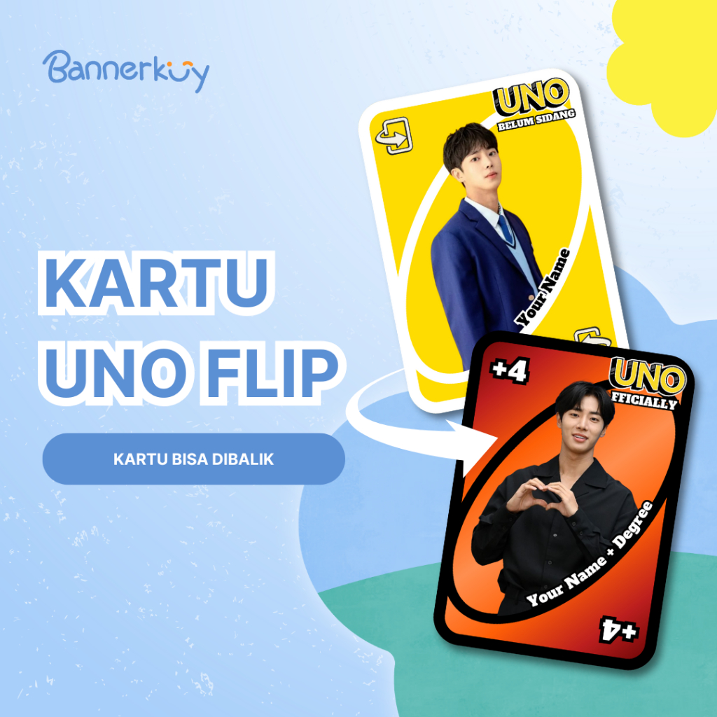 [UNO FLIP] Kartu Banner UNO FLIP | REAL BISA DIBALIK