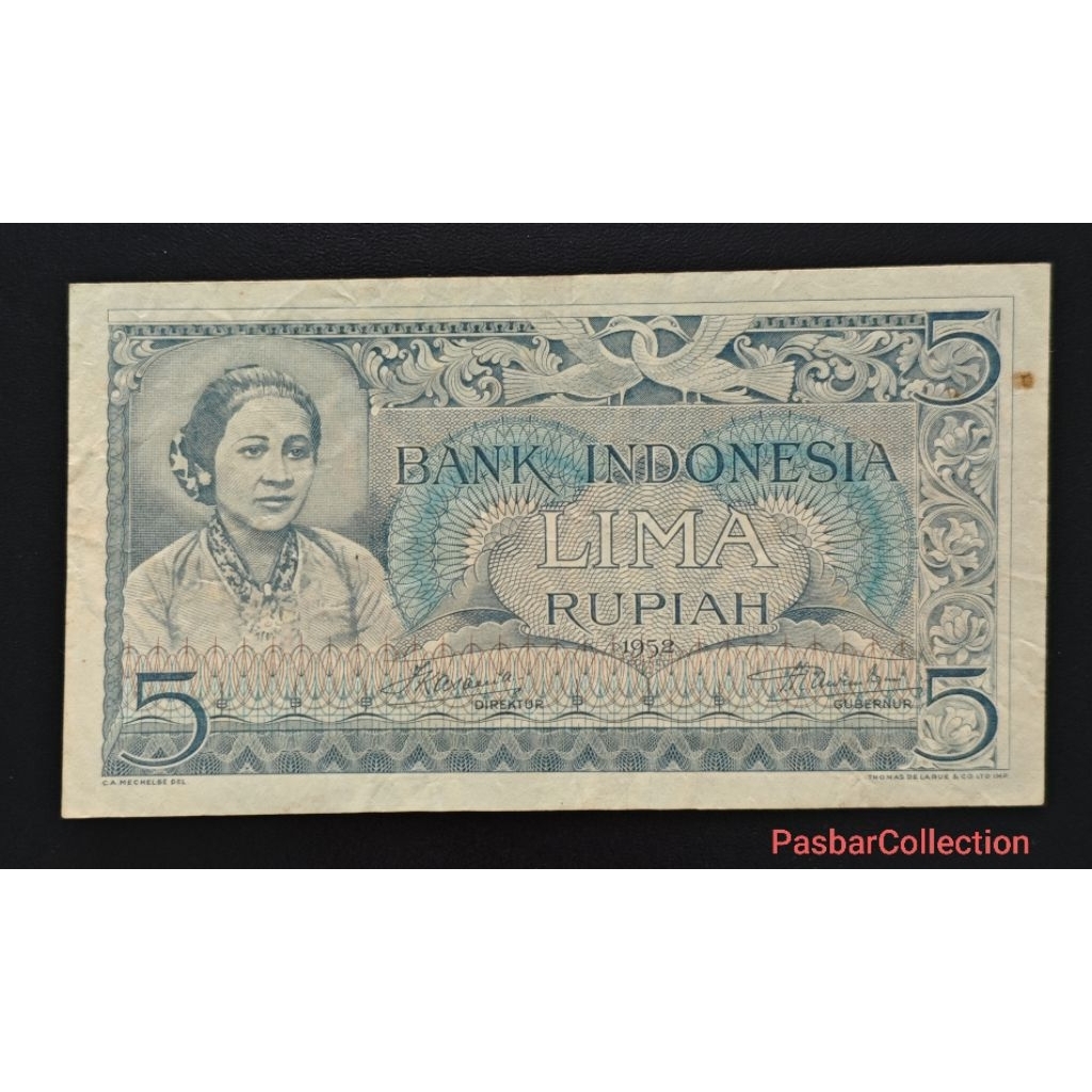 Uang Kertas Kuno Indonesia – Rp 5 Rupiah 1958 (R.A. Kartini)