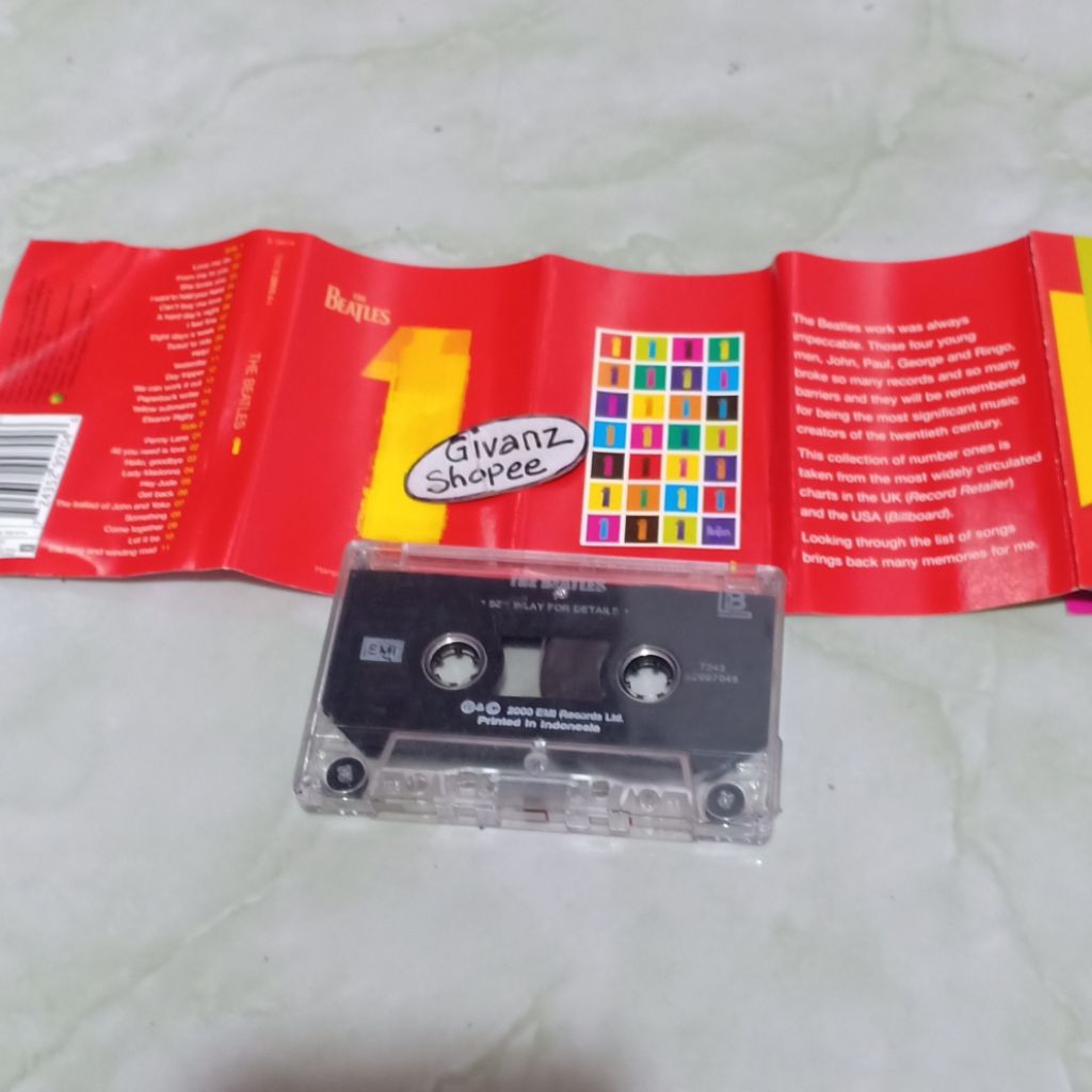 kaset pita tape THE BEATLES 1