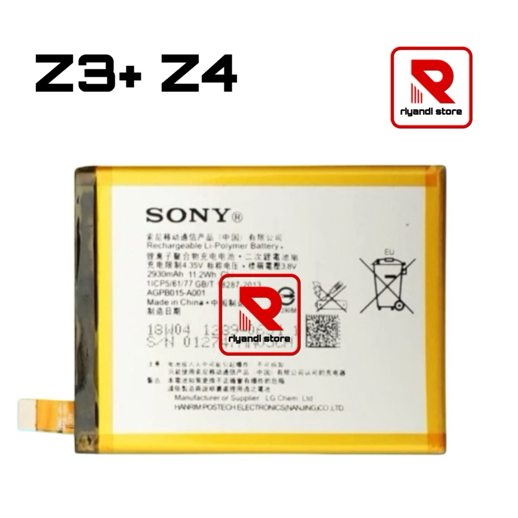 baterai battery Sony Xperia z3 plus z3plus z4 z3+ z3big original