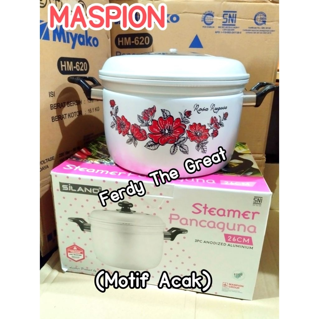 Panci pancaguna 26cm tutup kaca / panci serbaguna tutup kaca / panci jawa maspion tutup kaca / panci