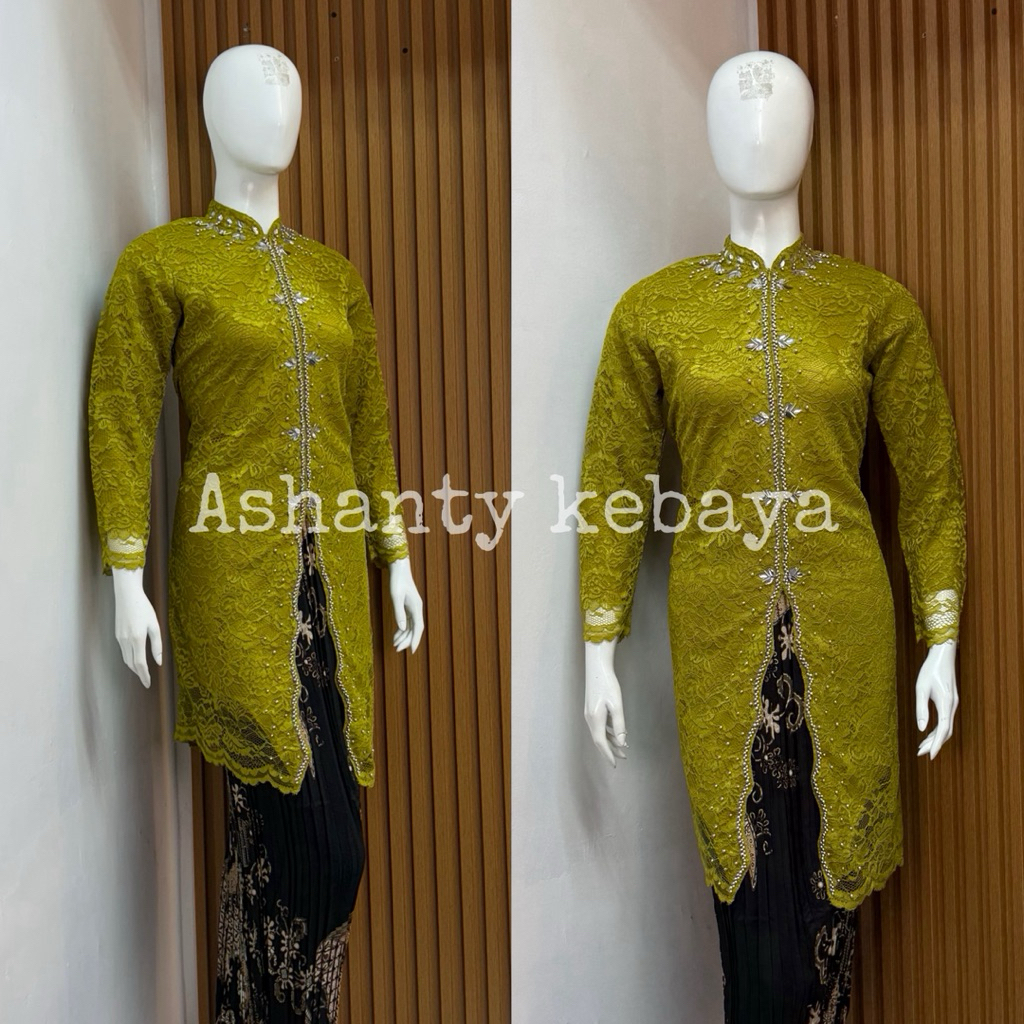 ASHANTY- KEBAYA PAYET MODERN - KEBAYA ZIGZAG BROKAT MIX SONGKET - KEBAYA BUSUI MODERN - KEBAYA PESTA