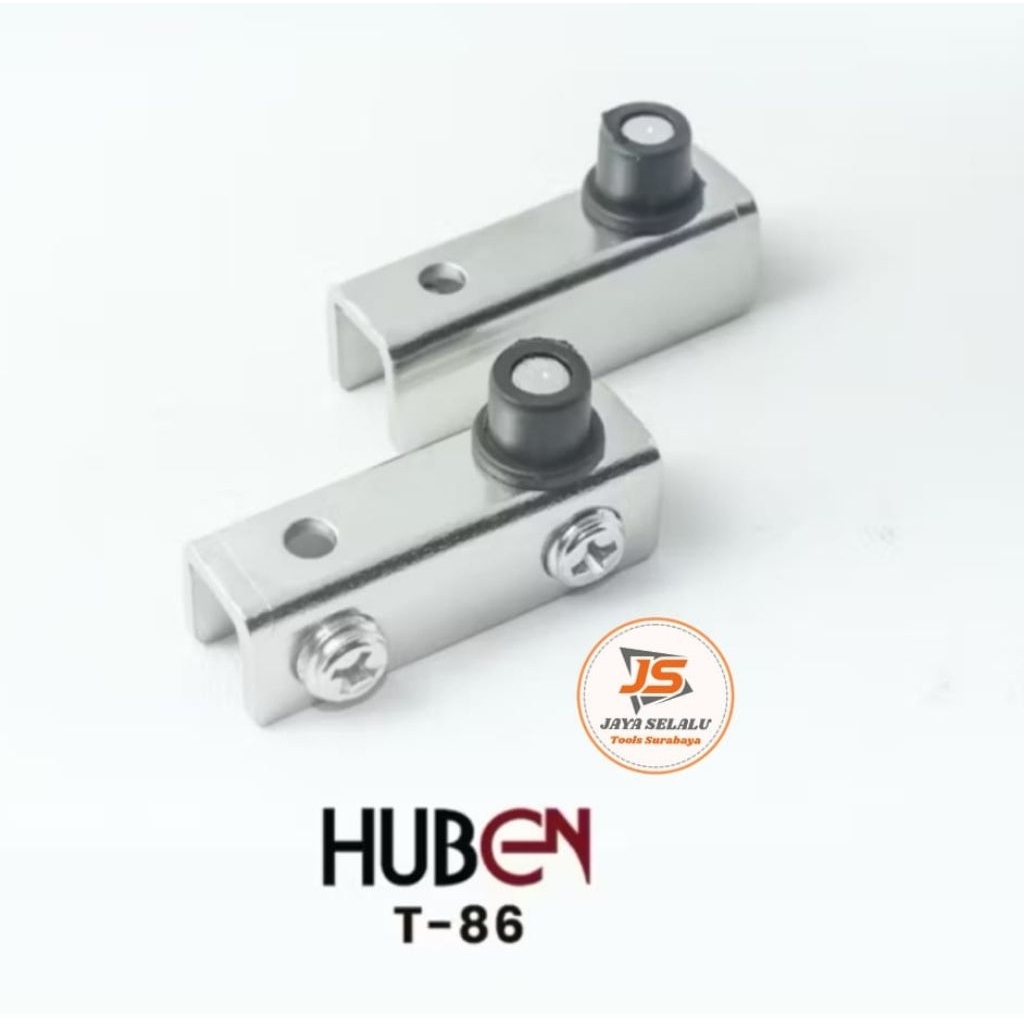 1 PSG : Engsel Pivot Pintu Kaca - Engsel Pintu Jepit Kaca 5 mm (T 86 Besi CHROME/KILAP)