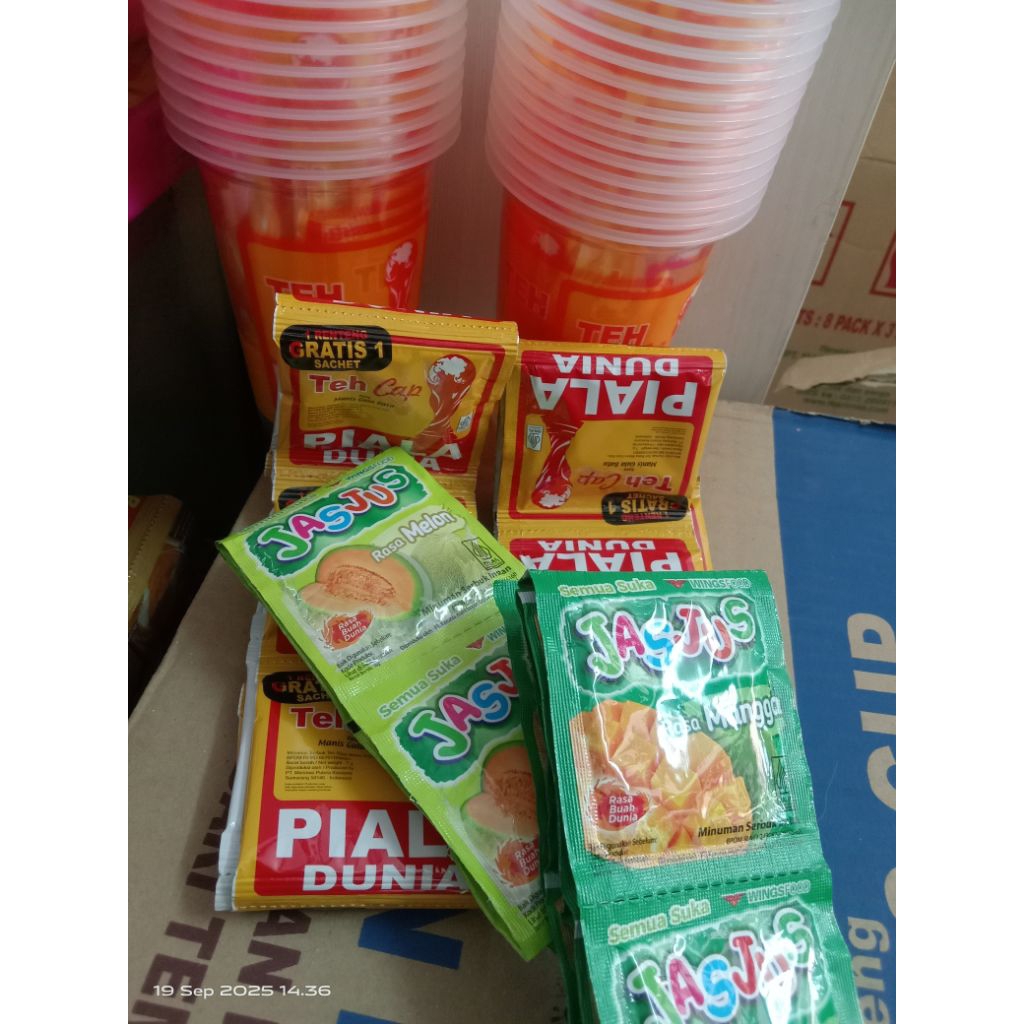 Paket Piala Dunia Jasjus/Marimas FREE Cup 30 pcs