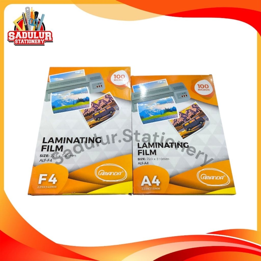 Laminating Amanda A4 / Laminating Amanda F4 // Laminating A4 / Laminating F4 (1pak isi 100 lembar)