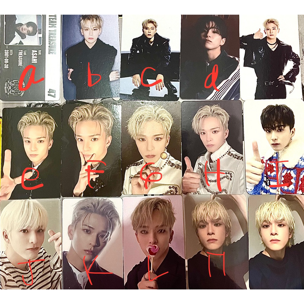 photocard official asahi treasure pc