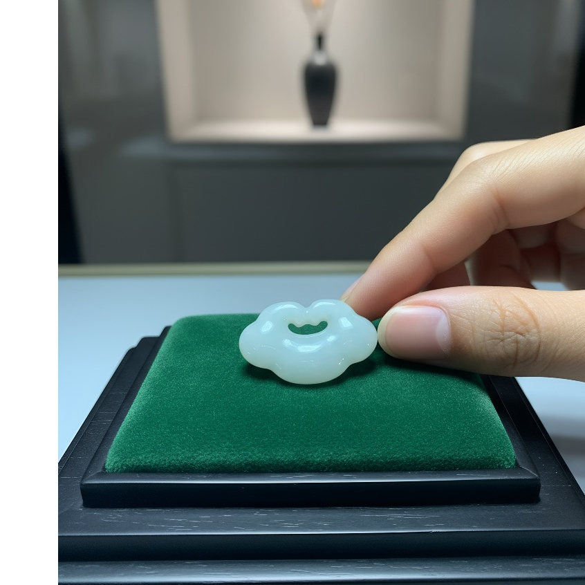 Liontin giok alami, kalung, giok Myanmar, hadiah festival, permata. Cantik, giok asli, bersertifikat