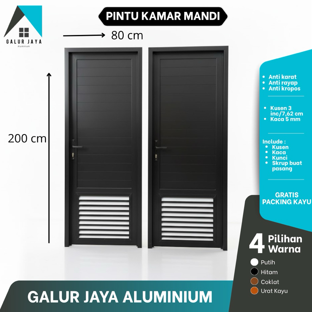 PINTU KAMAR MANDI UK P 80 X T 200