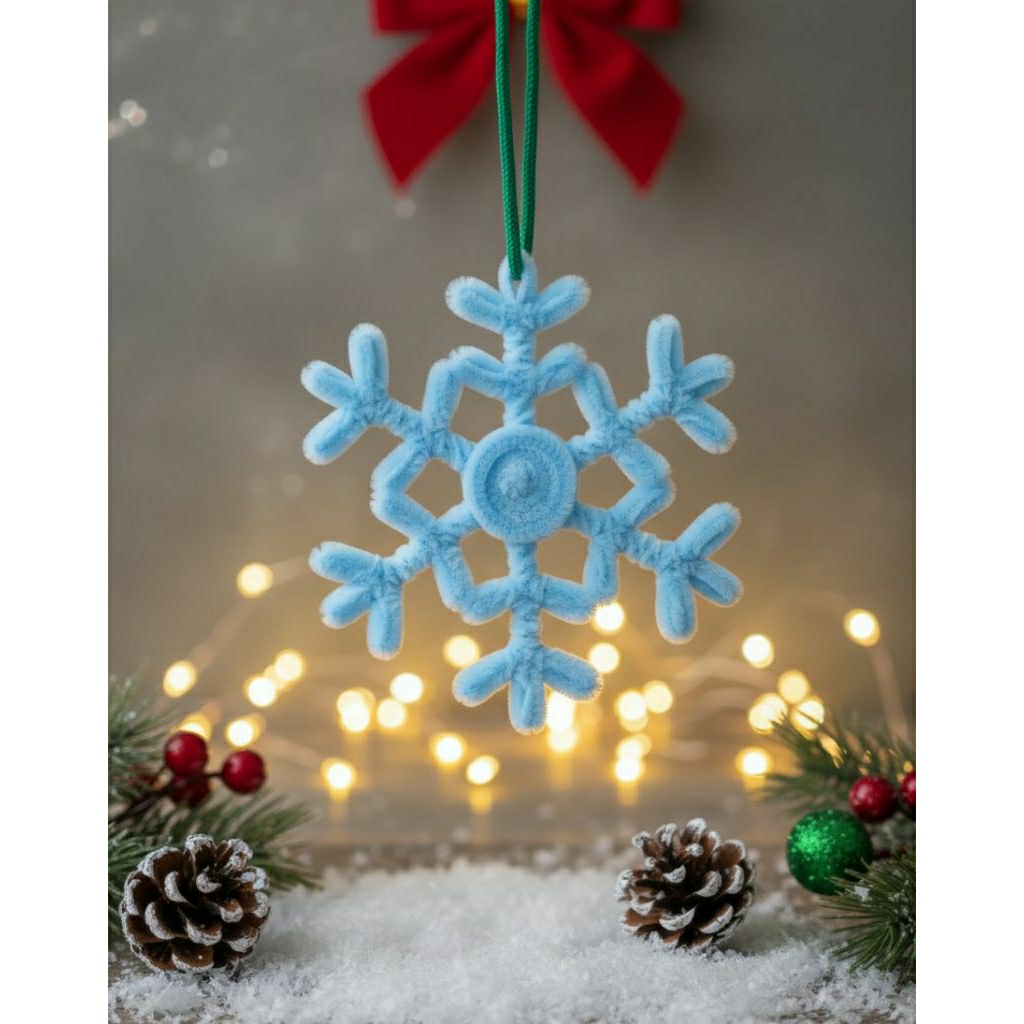 Gantungan Natal Bentuk Salju / Snowflake