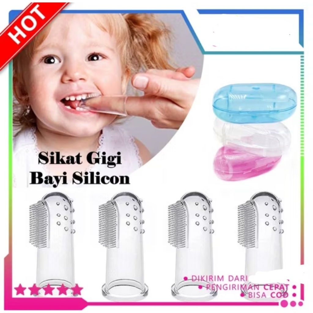 COD Sikat Gigi Bayi / Sikat Gigi Jari / Sikat Gigi Bayi Silikon