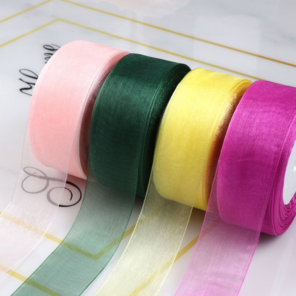 Pita Organza 1,5 Inch / 4 Cm Per Rol 50 yard