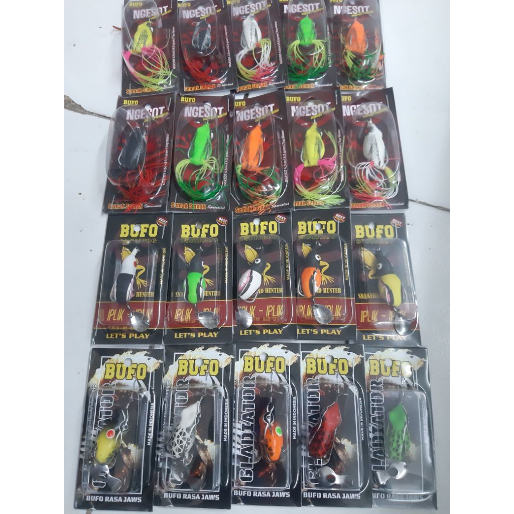 Lure bufo soft frog umpan Pancing Karet Kodok Rubber frogy katak best seller dan Berkualitas
