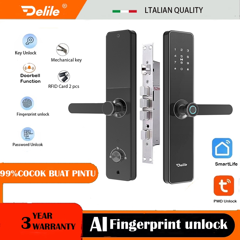 Smartlock Digital lock/Kunci Digital/Finger Print /Card akses /Pasword /Finger print/Kunci Pintar