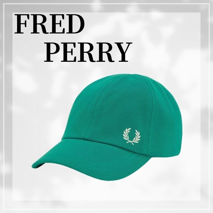 Fred Perry Topi - Pique Classic Cap LABEL GREEN/ECRU Model Klasik Sesuai untuk Gaya Anda