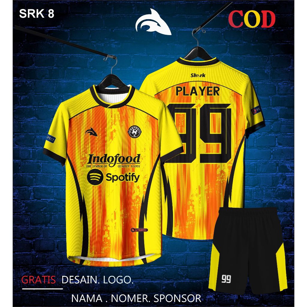 JERSEY FULL PRINTING/ JERSEY FUTSAL/JERSEY BOLA/JERSEY UNISEX/JERSEY KEREEN/ JERSEY KUNING