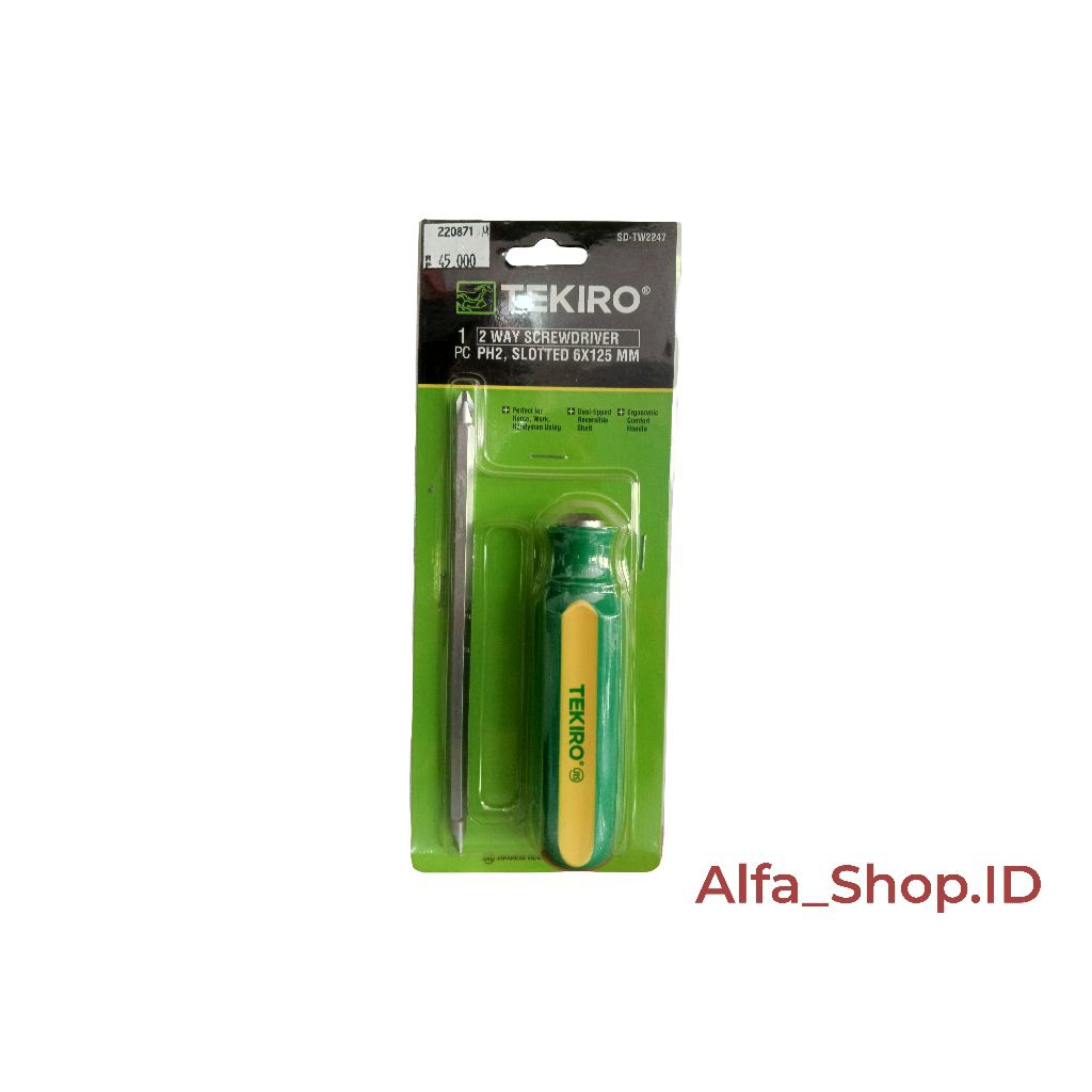 TEKIRO Obeng bolak - balik | Obeng + - berkualitas 100% original