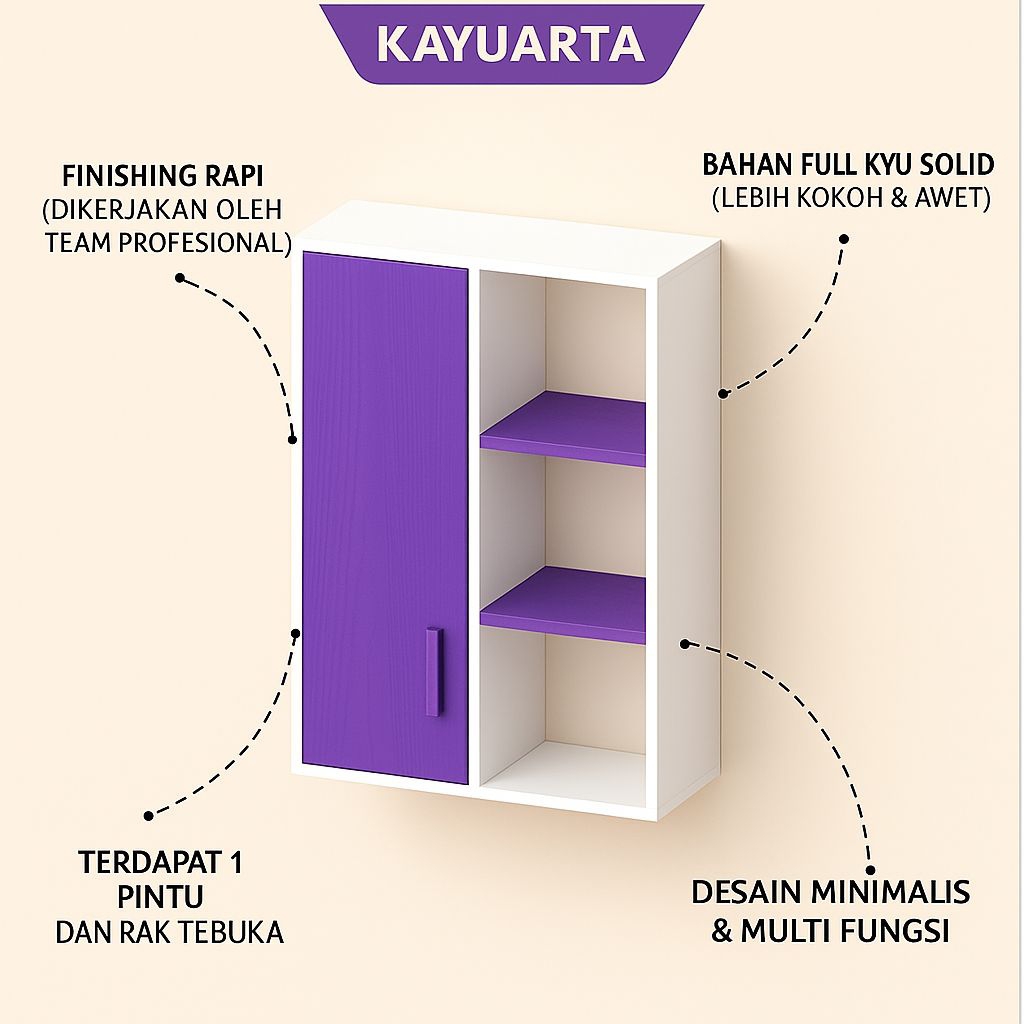 Rak Kitchen Set Mini Kayu Jati Belanda Natural – Rak Bumbu Dapur Cantik & Kuat Untuk Ruang Minimalis