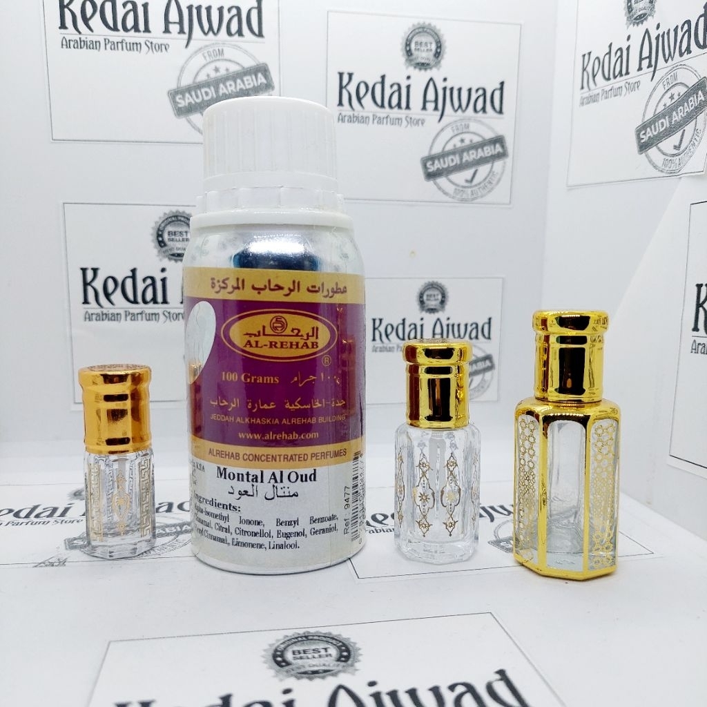 Montal Al Oud Al-Rehab | Parfum Gaharu Montal Al Oud By Al-Rehab Bibit Murni 100% Tanpa Campuran