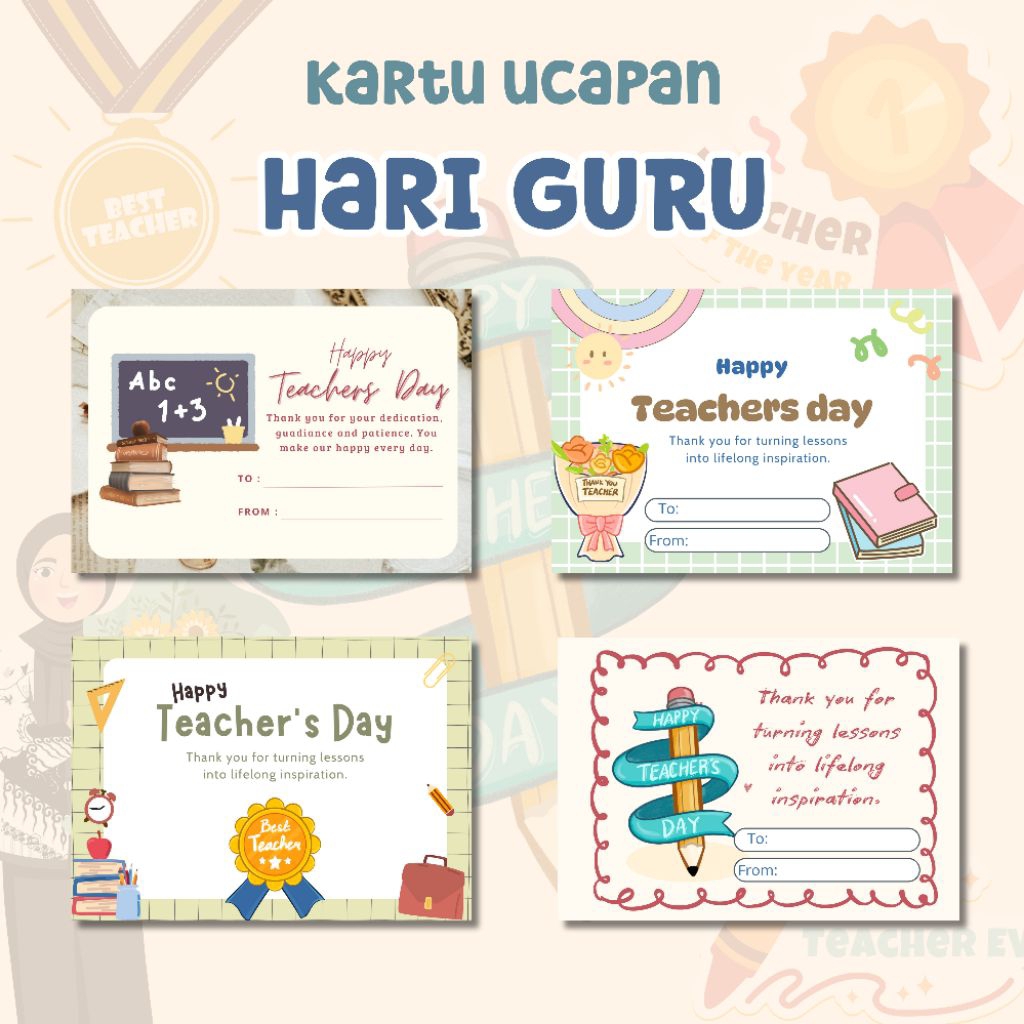 kartu ucapan hari guru / greeting card teachers day