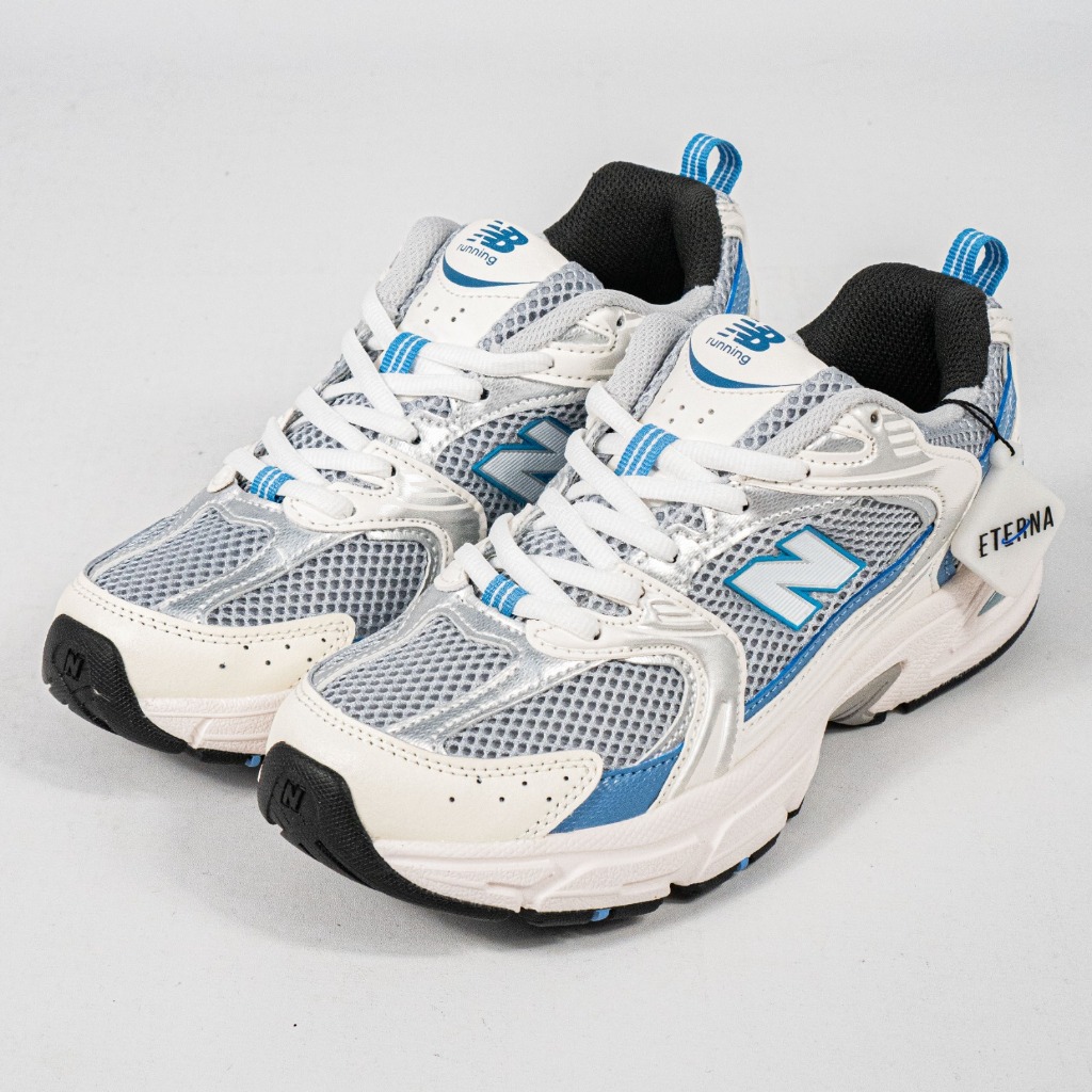 Sepatu New Balance NB 530 Steel Blue Grey White Blue Sneakers Authentic