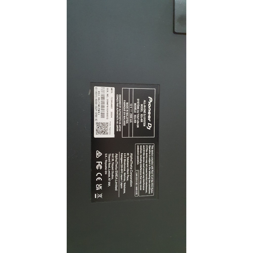 PIONEER DJ Alat DJ Model XDJ-RR Made in Malaysia