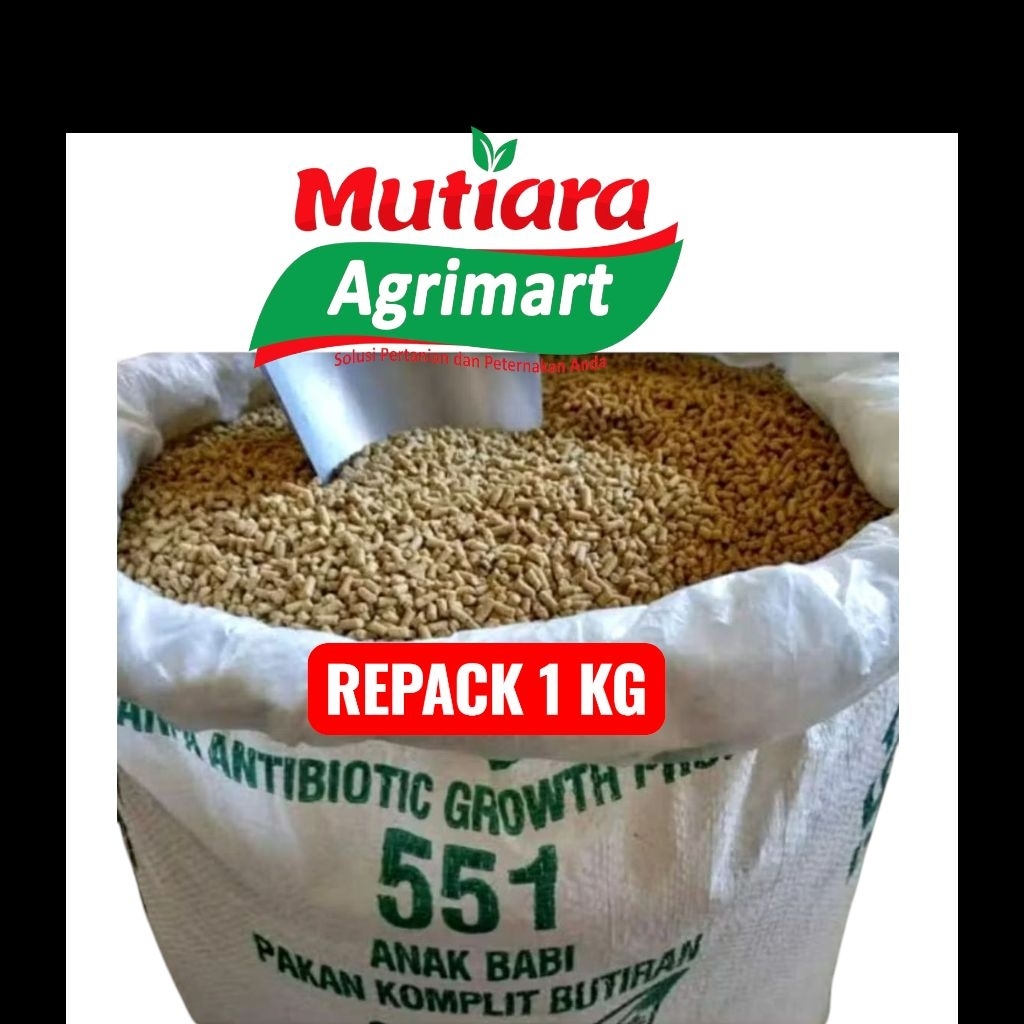 PUR BABI 551 REPACK 1KG // VOER PENGGEMUK AYAM // PAKAN AYAM PEDAGING
