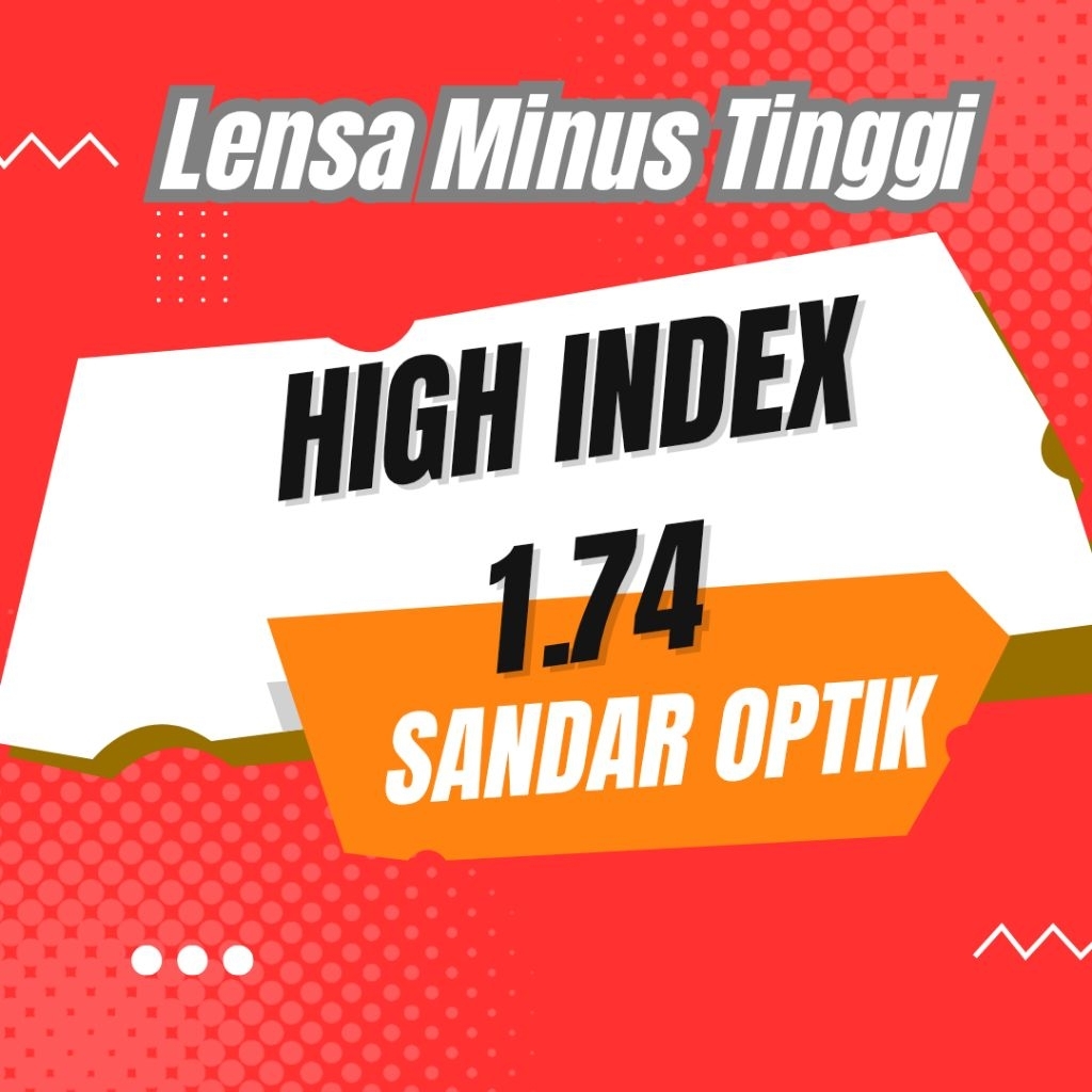 Lensa Hi Index 1.74 Termurah Paling Tipis Anti UV