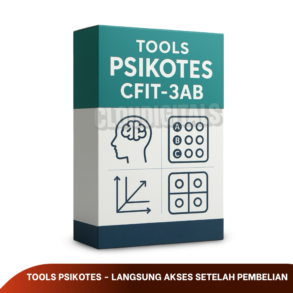 TOOLS PSIKOTES CFIT 3A & 3B - Tes Psikologi Dewasa Usia Kerja: Program Pengukur Kecerdasan IQ Test