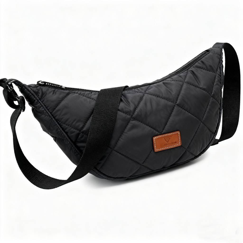 VIRNA LISI Das Round Mini Shoulder Bag (water Repellent) Wanita Dumpling Sling Bag Half Moon Tas Sel