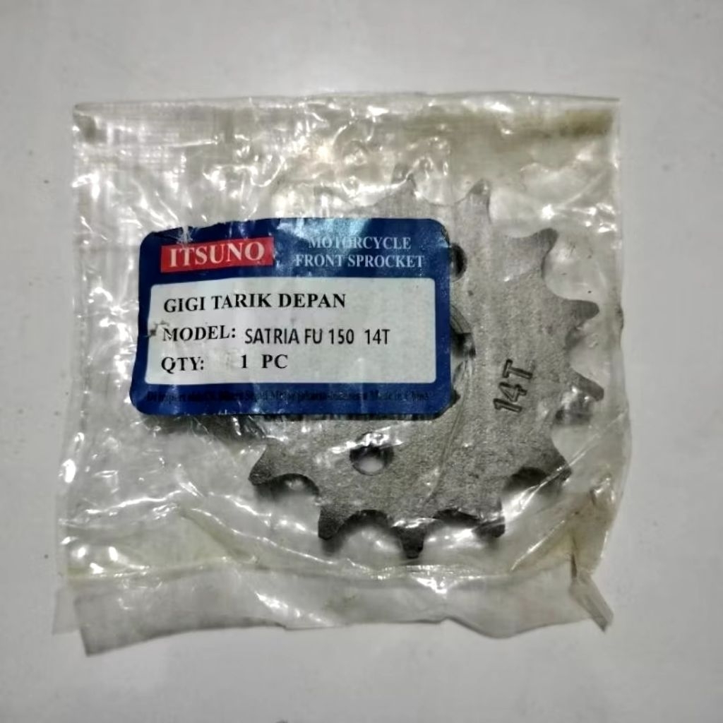 Gear Depan Satria FU 14 T, Berkualitas original tinggi