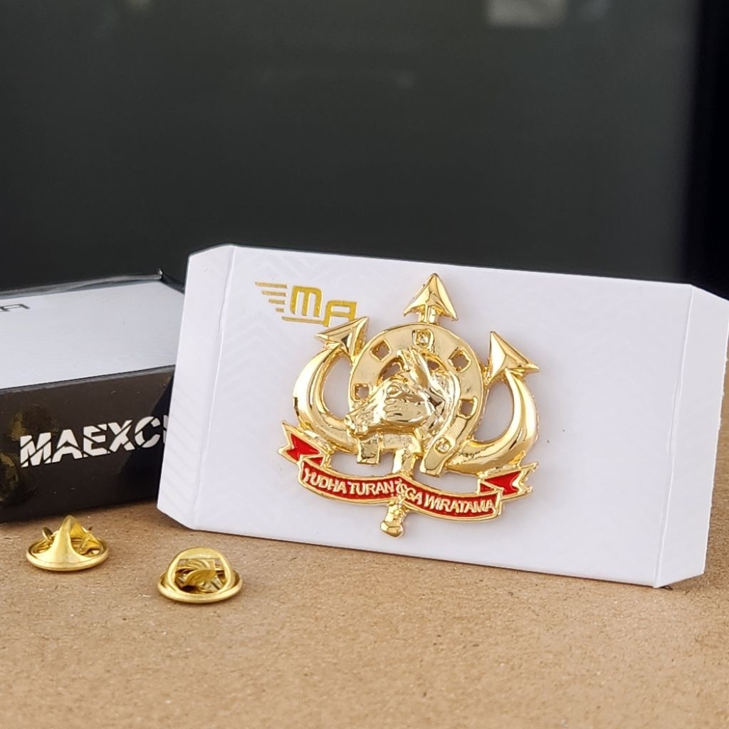 WING KUDA KAVALERI MERAH PDH BRIVET BREVET PIN KUDA KAVALERI MERAH