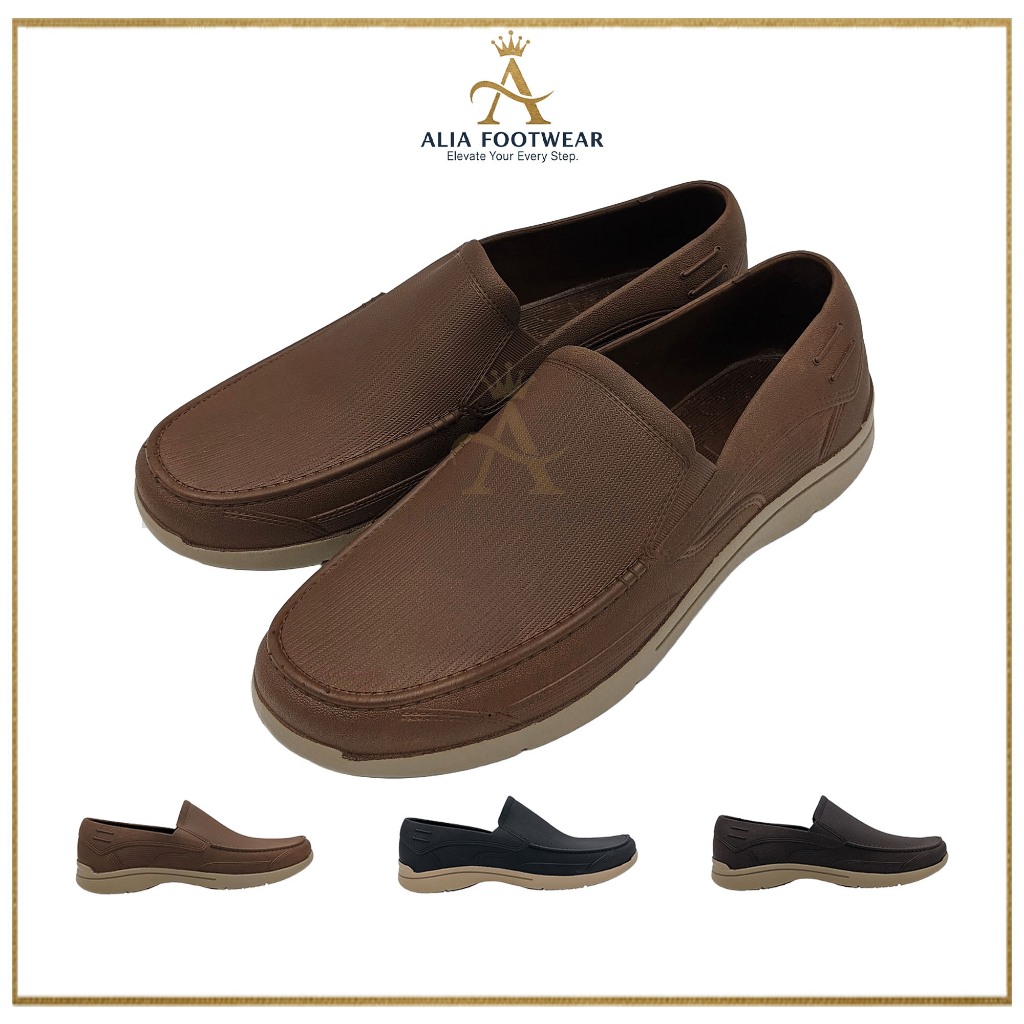 Alia Footwear - Sepatu Karet Pria Uk 39 - 44 / Sepatu Pantofel Cocok Untuk Kerja / Sepatu Slip On Se
