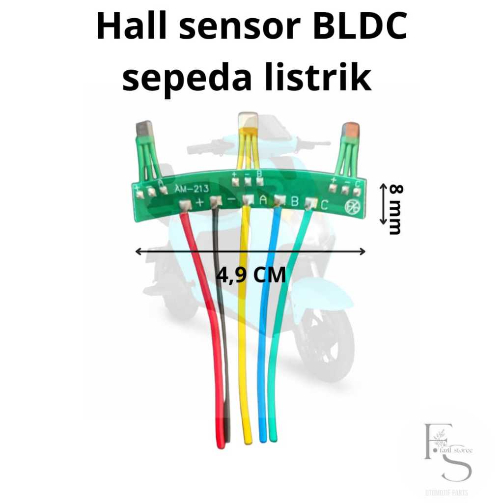 213 Hall Sensor BLDC Sepeda Listrik 41F Hall Sensor Dinamo Sepeda Listrik 120° Untuk 2-Roda