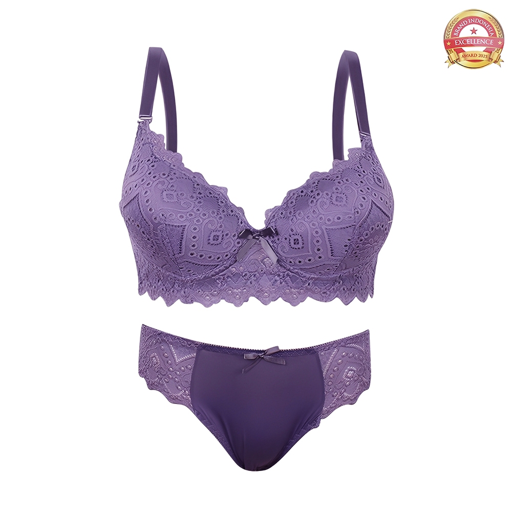 Scelta - Setelan Bra Kawat Dan Celana Dalam Underwear Wanita Nyaman Size 34 36 38 BH SC PB1910 SET