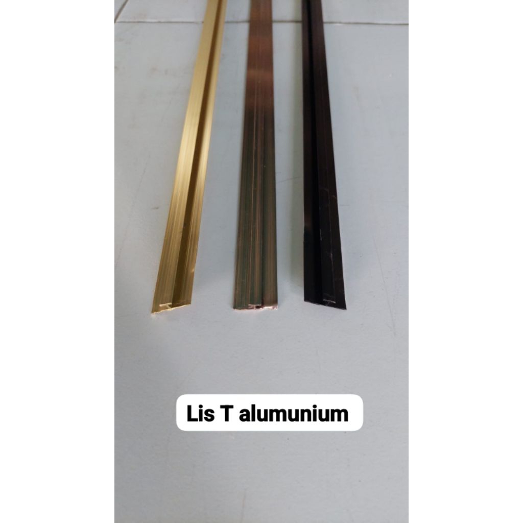 Lis T alumunium kecil // Lis sambung alumunium kecil 5mm