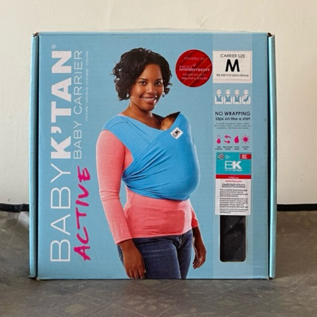 BABY K'TAN SIZE M ACTIVE GENDONGAN BAYI BLACK HITAM (PRELOVED)