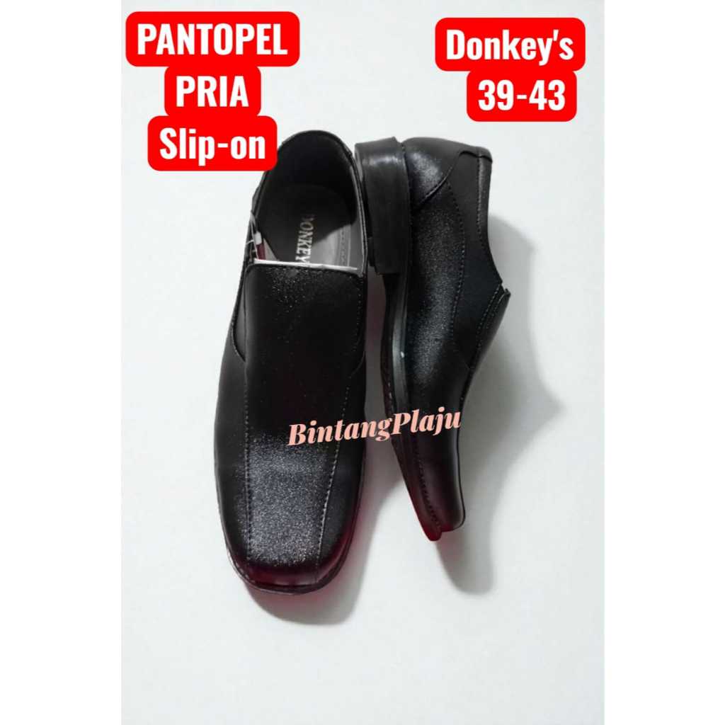 SEPATU PANTOPEL Donkey's PANTOFEL KANTORAN PDH FORMAL 39 - 43 PRIA TALI - SLIP-ON