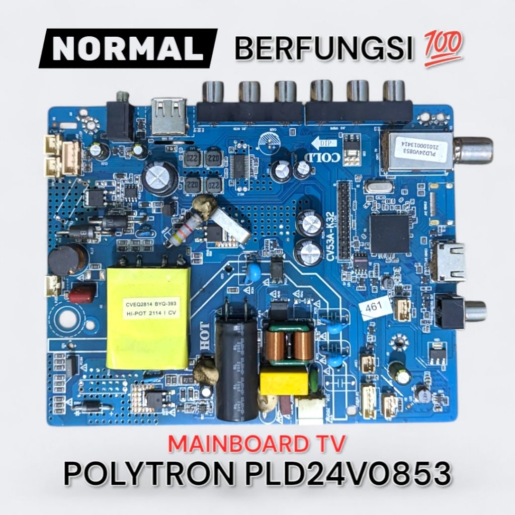 MB TV POLYTRON PLD24V0853 - MAINBOARD TV POLYTRON PLD24V0853 - MESIN TV POLYTRON PLD24V0853 - POLYTR