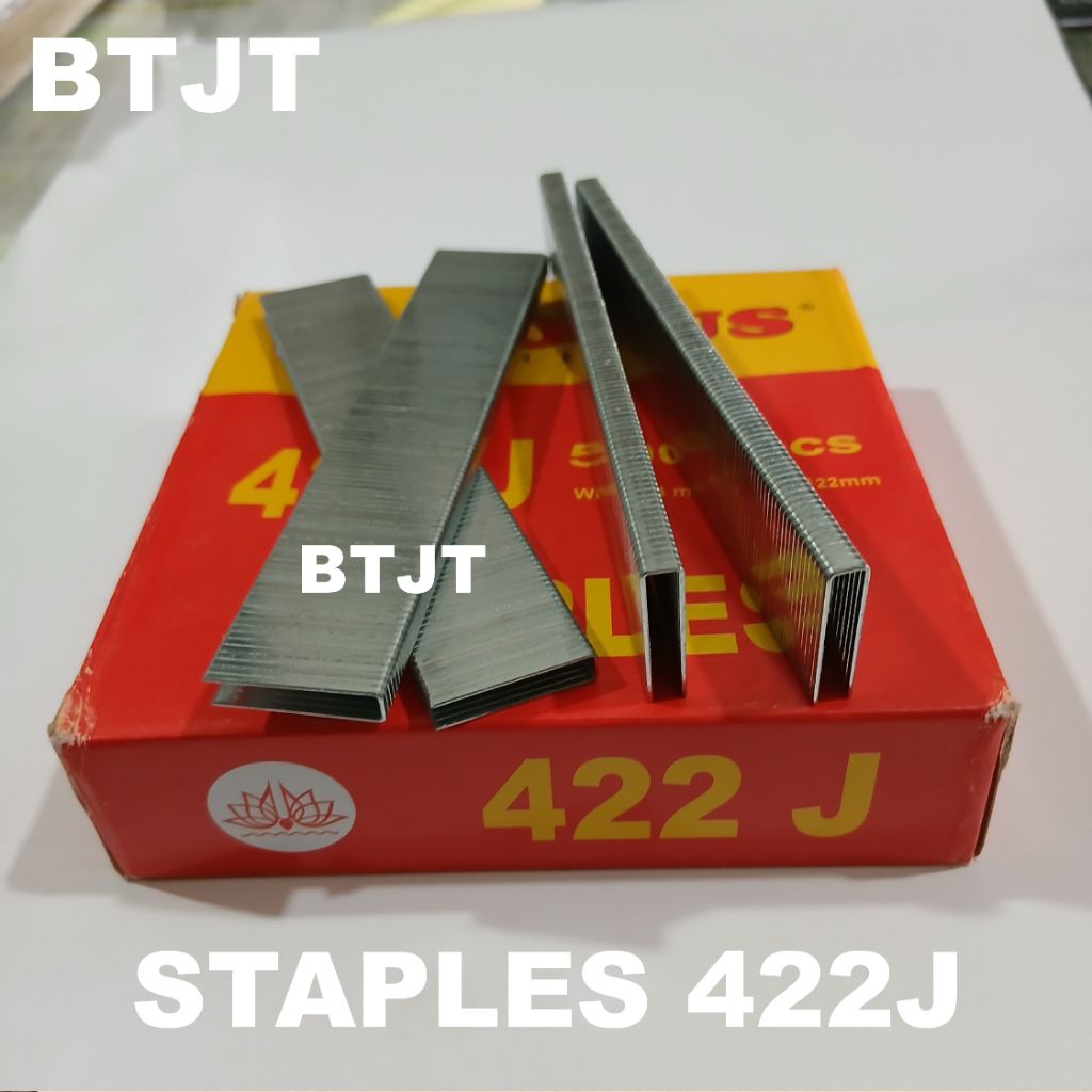 PAKU STAPLES TEMBAK REFILL NAIL NAILER GUN U kecil 22mm 422J 422 J