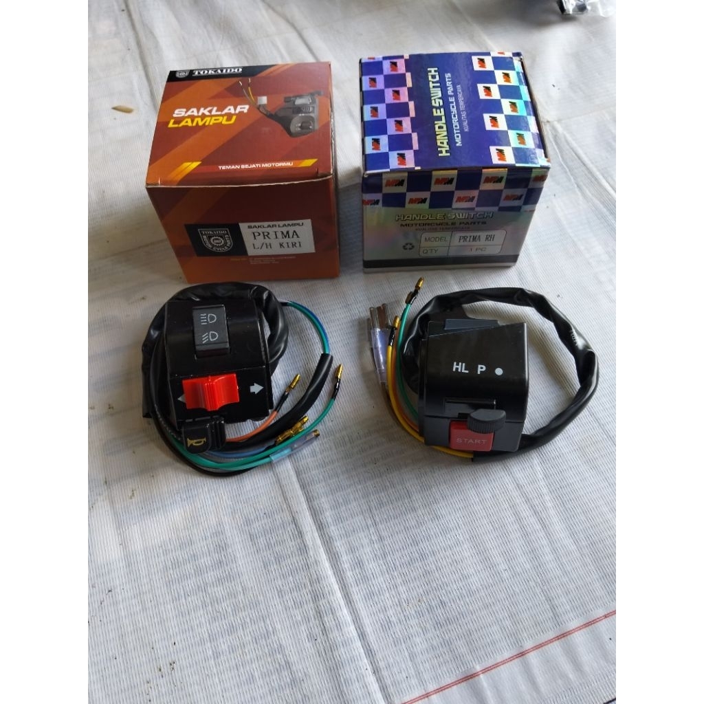 Saklar  Holder Kanan/kiri PRIMA STAR ASTREA GRAND IMPRESA LEGENDA MERK MPM LAPAK