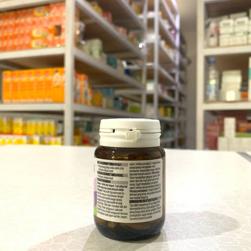 BLACKMORES GINKGO RECALL GINKGO ACTION - Ginkgo Biloba untuk Otak- 30 tablet