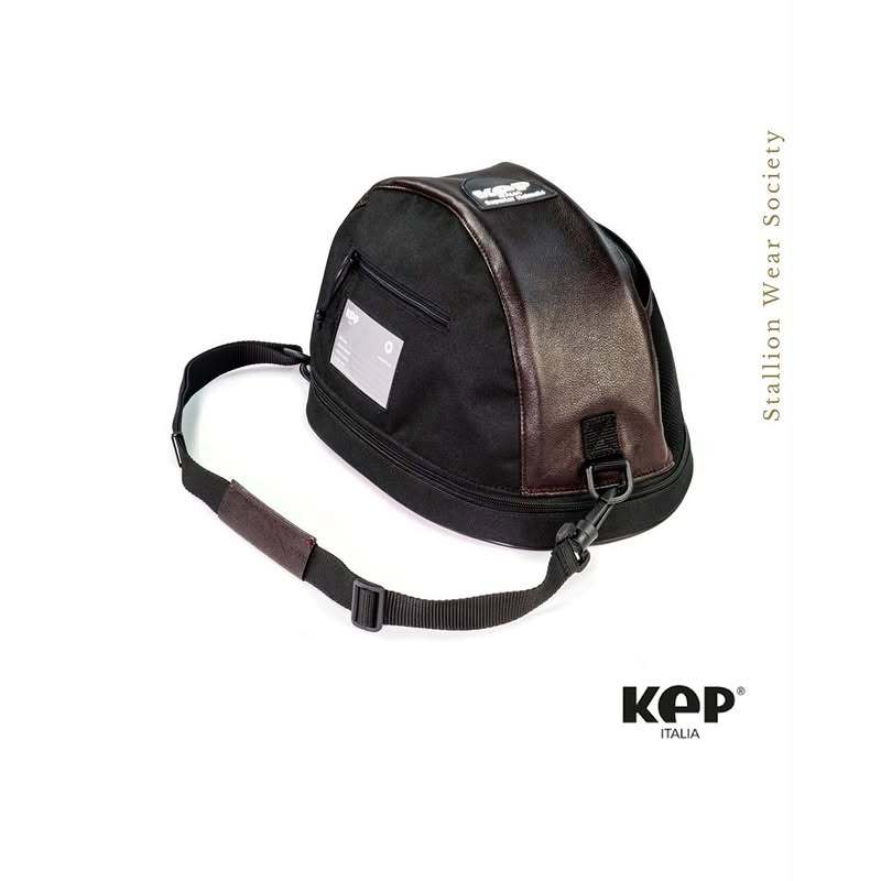 KEP ITALIA Kep Bag Black and Brown Tas Helm Olahraga Berkuda