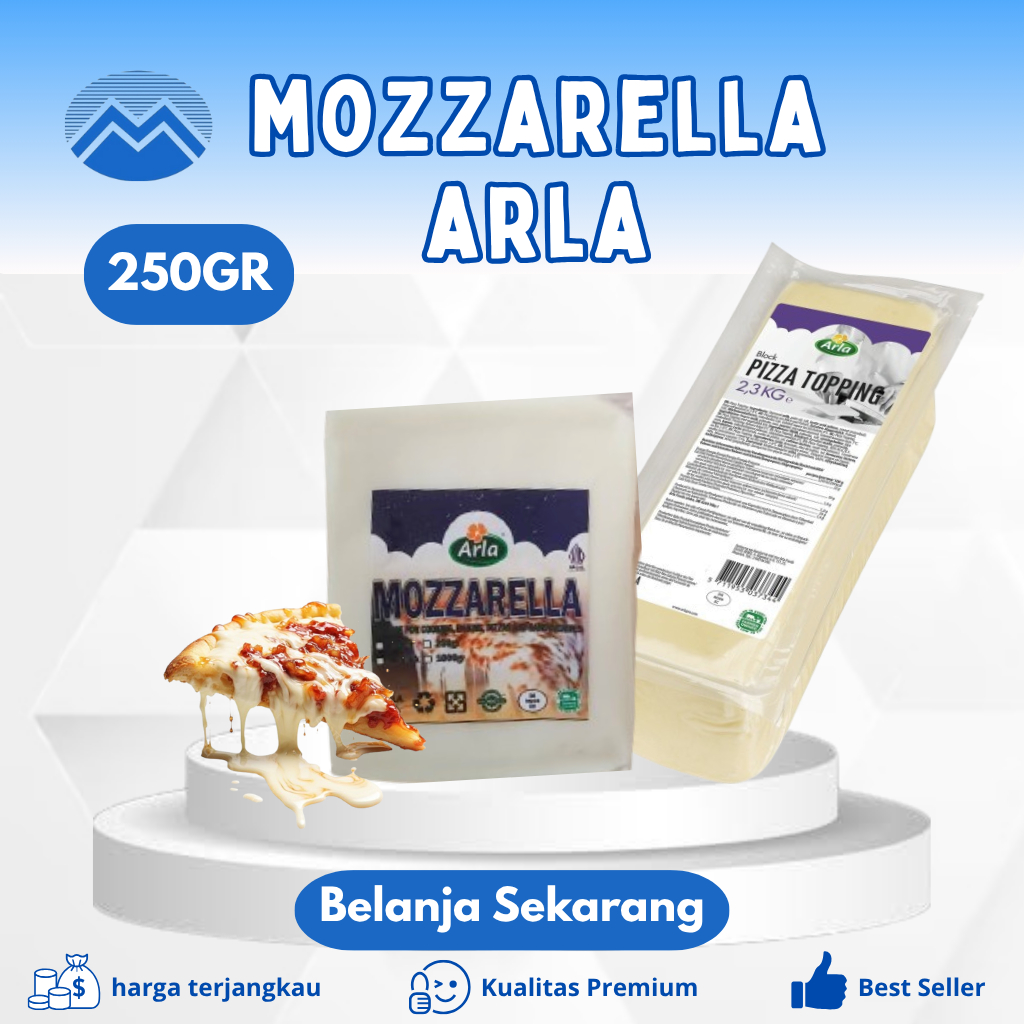 Keju Mozarella Arla 250 gr (HALAL)