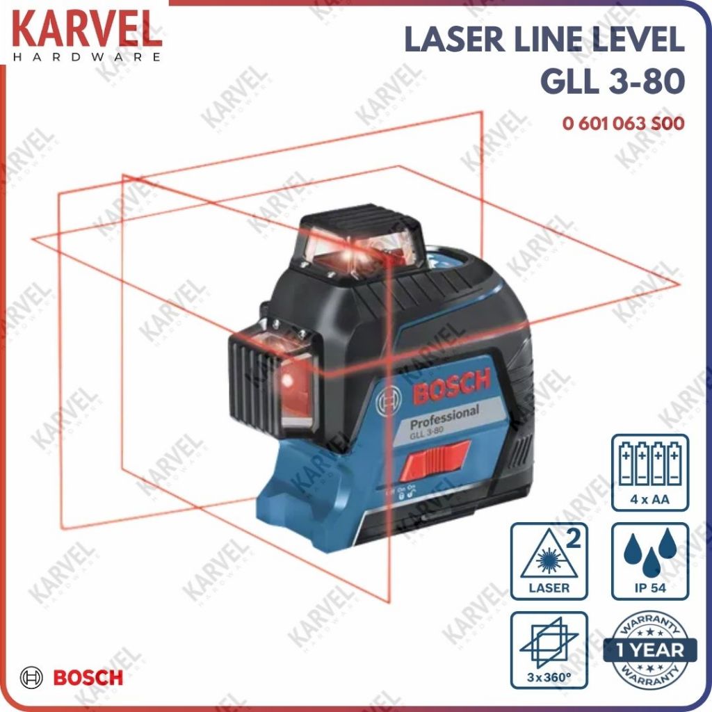Bosch GLL 3-80 Laser Line Level